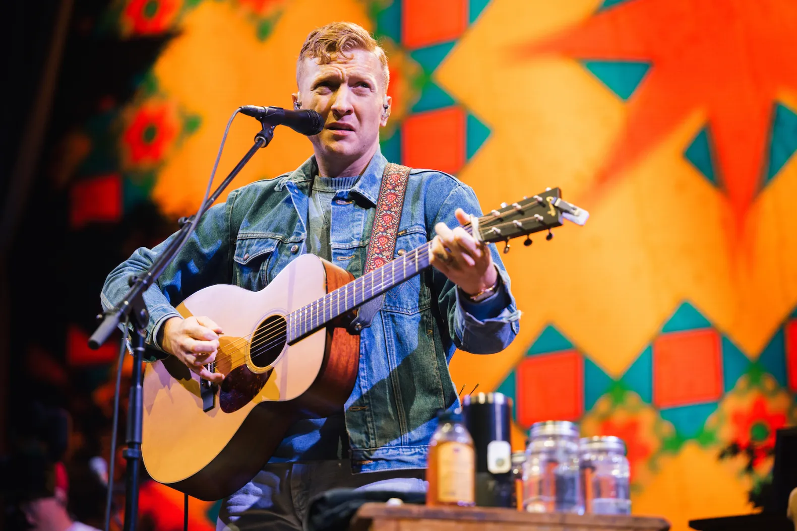Tyler Childers performing live on stage